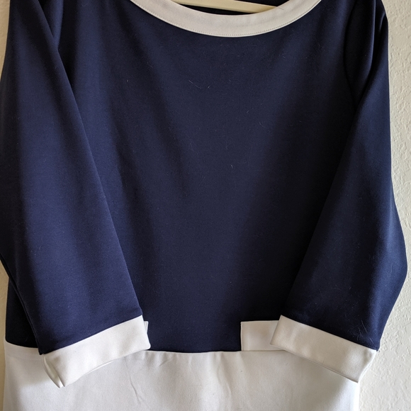 Vecceli Italy Women's Dark Blue & White Top - Picture 8 of 8